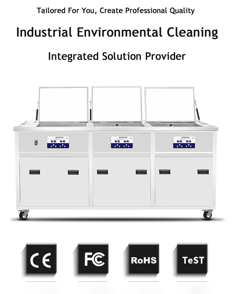 Industrial Ultrasonic Cleaner for Metal Parts Cleaning With Rinsing